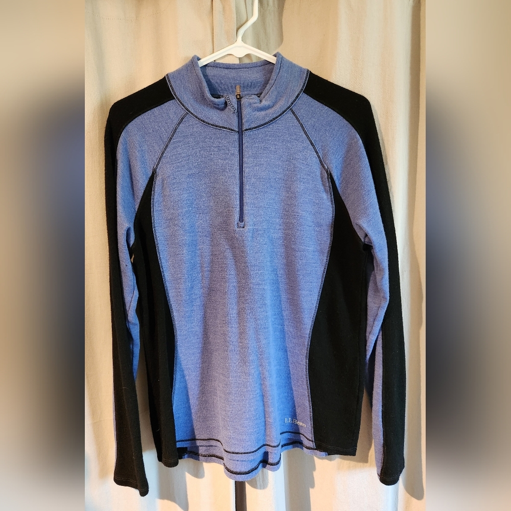L.L. Bean Wool Half Zip Sweater